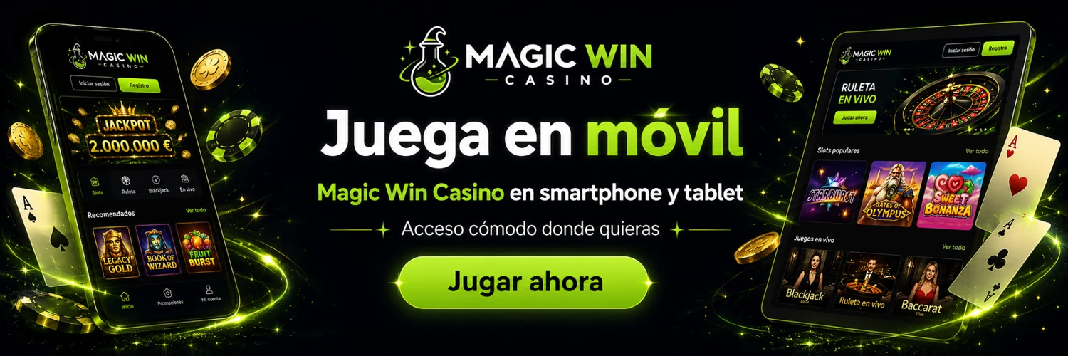 Magic Win Casino móvil para smartphone y tablet