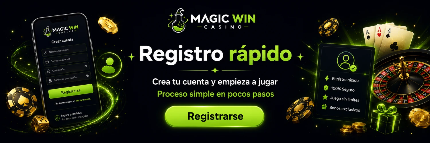 Registro rápido en Magic Win Casino